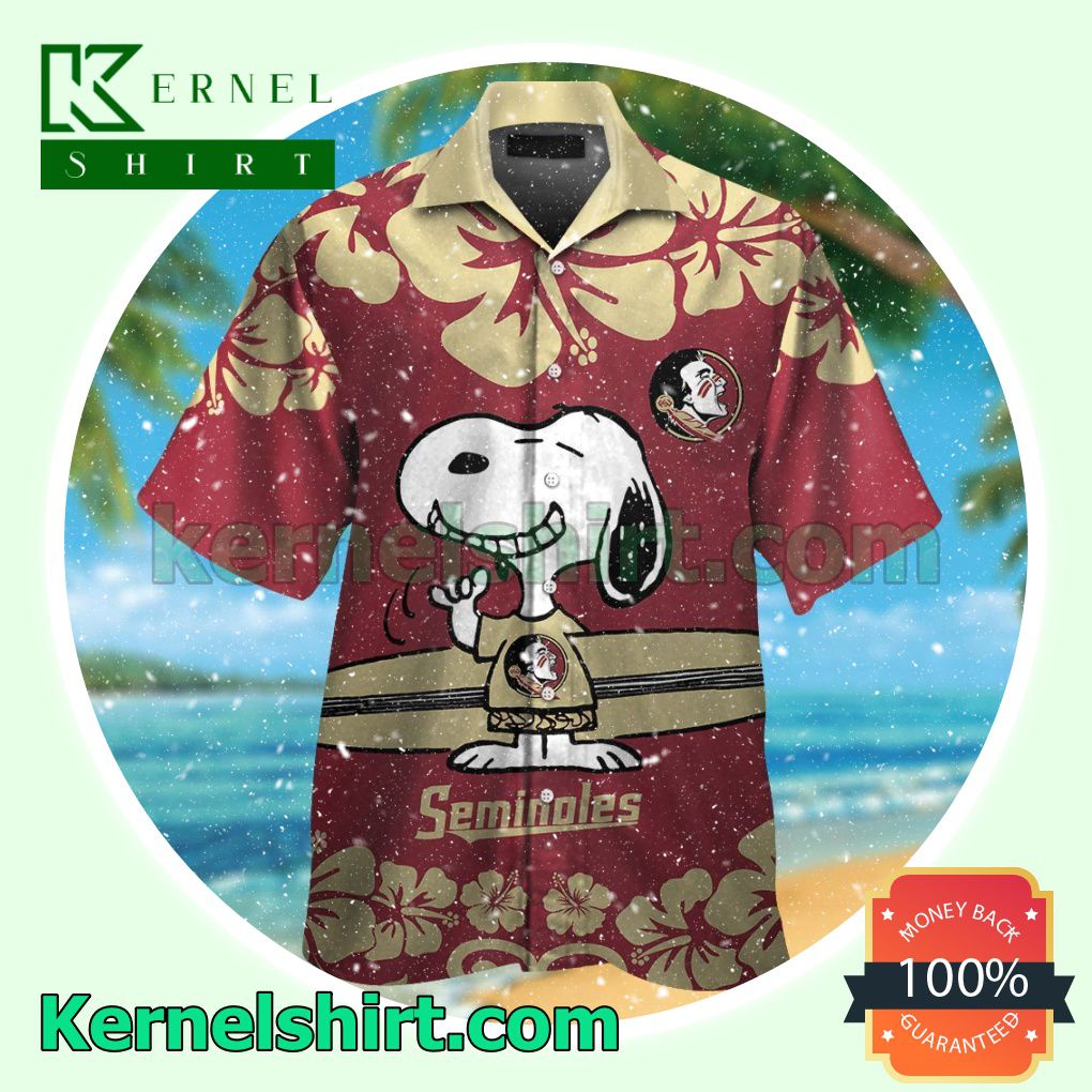 Florida State Seminoles & Snoopy Summer Hawaiian Shirt