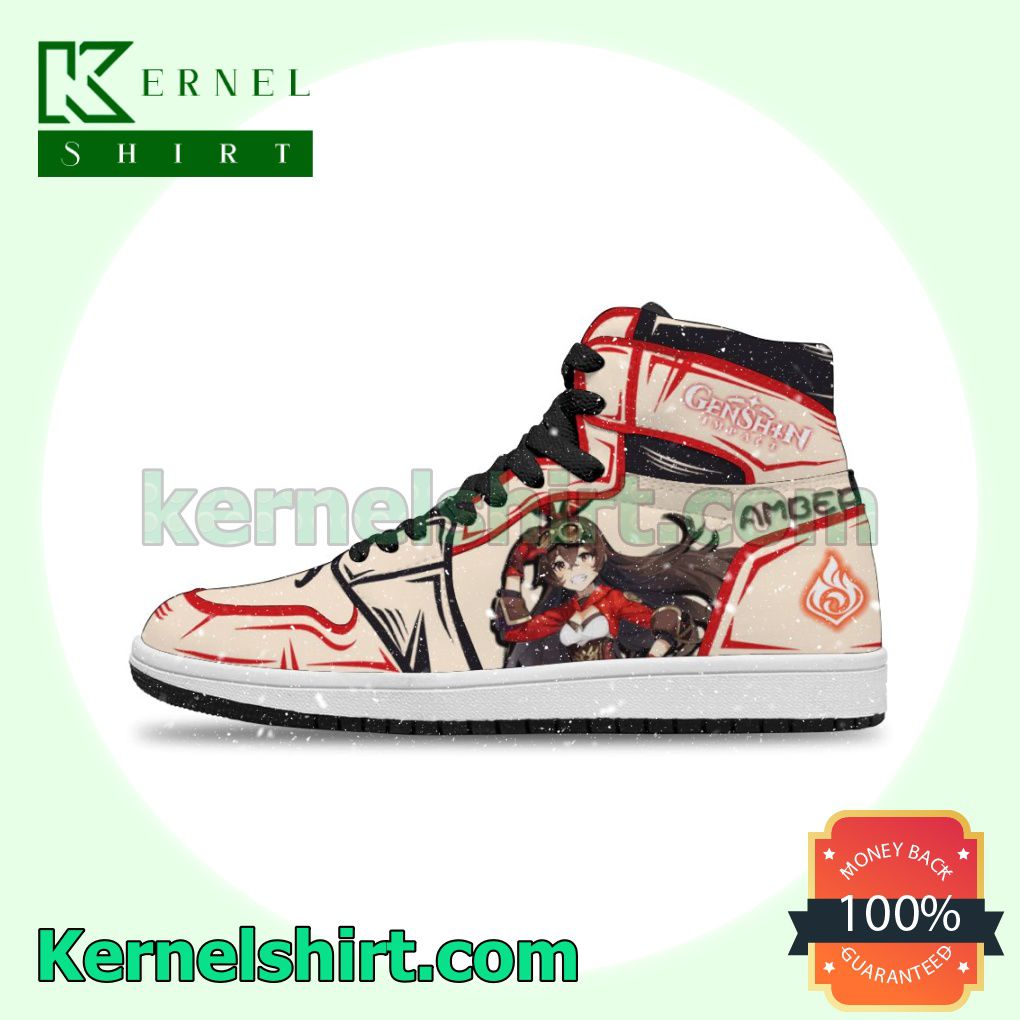 Genshin Impact Amber Nike Air Jordan 1 Shoes Sneakers