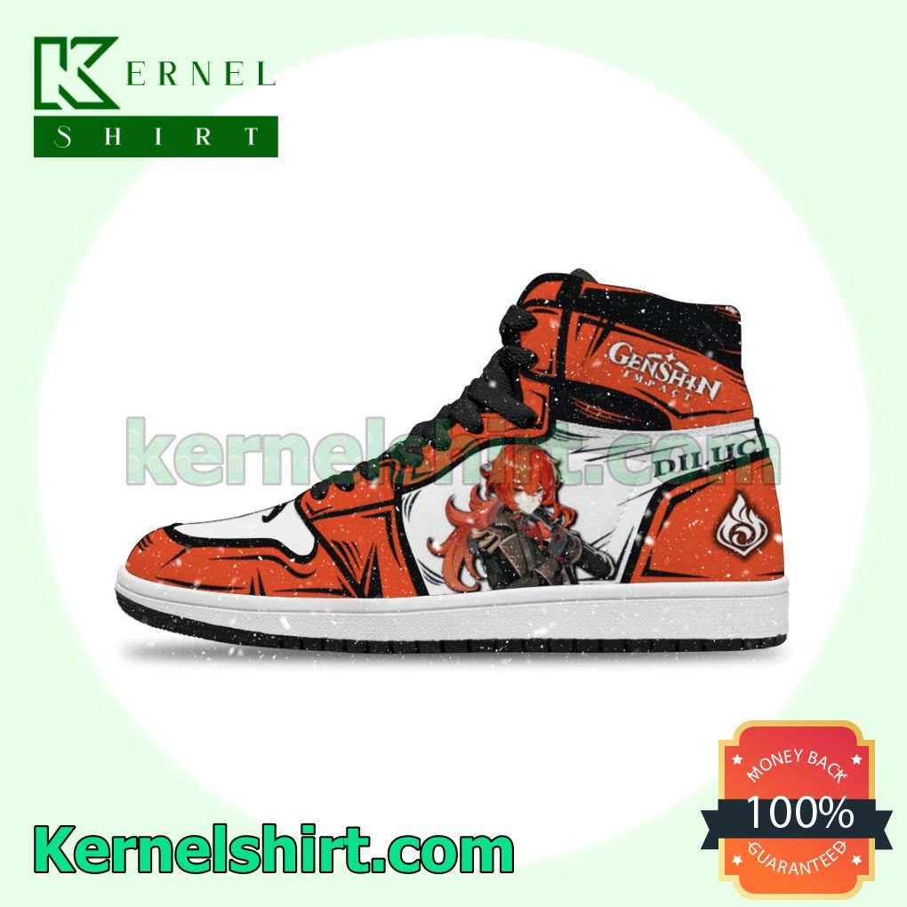 Genshin Impact Diluc Nike Air Jordan 1 Shoes Sneakers