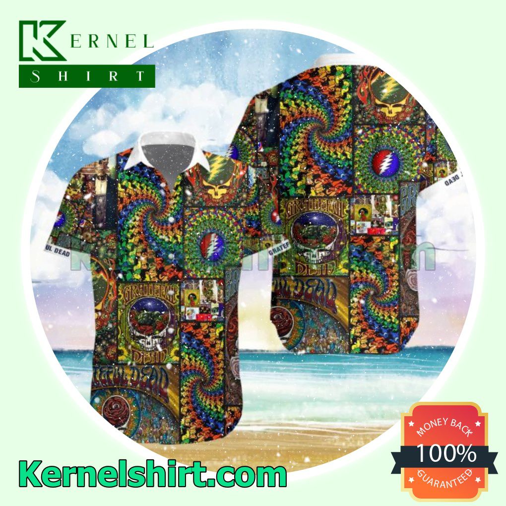 Grateful Dead Dancing Spiral Bears 3d Tapestry Beach Shirts