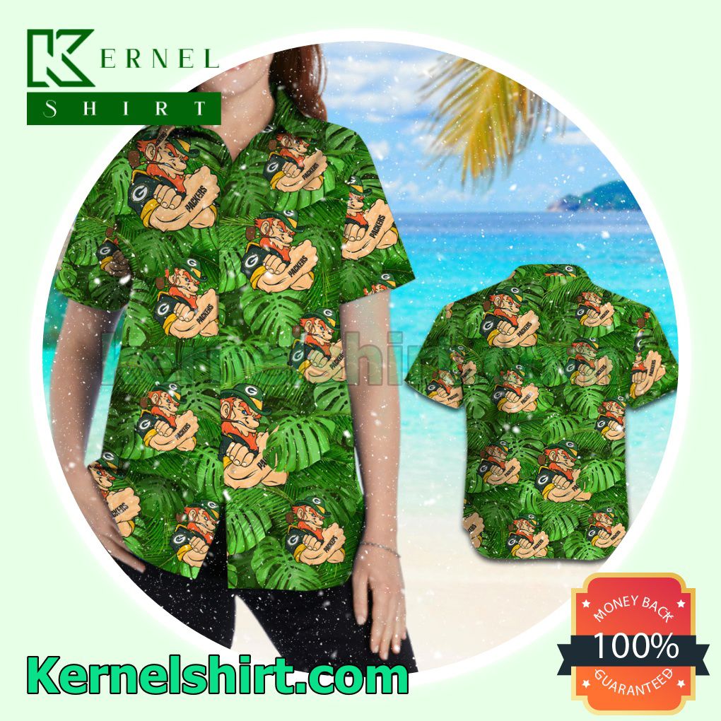 Green Bay Packers Summer Hawaiian Shirt