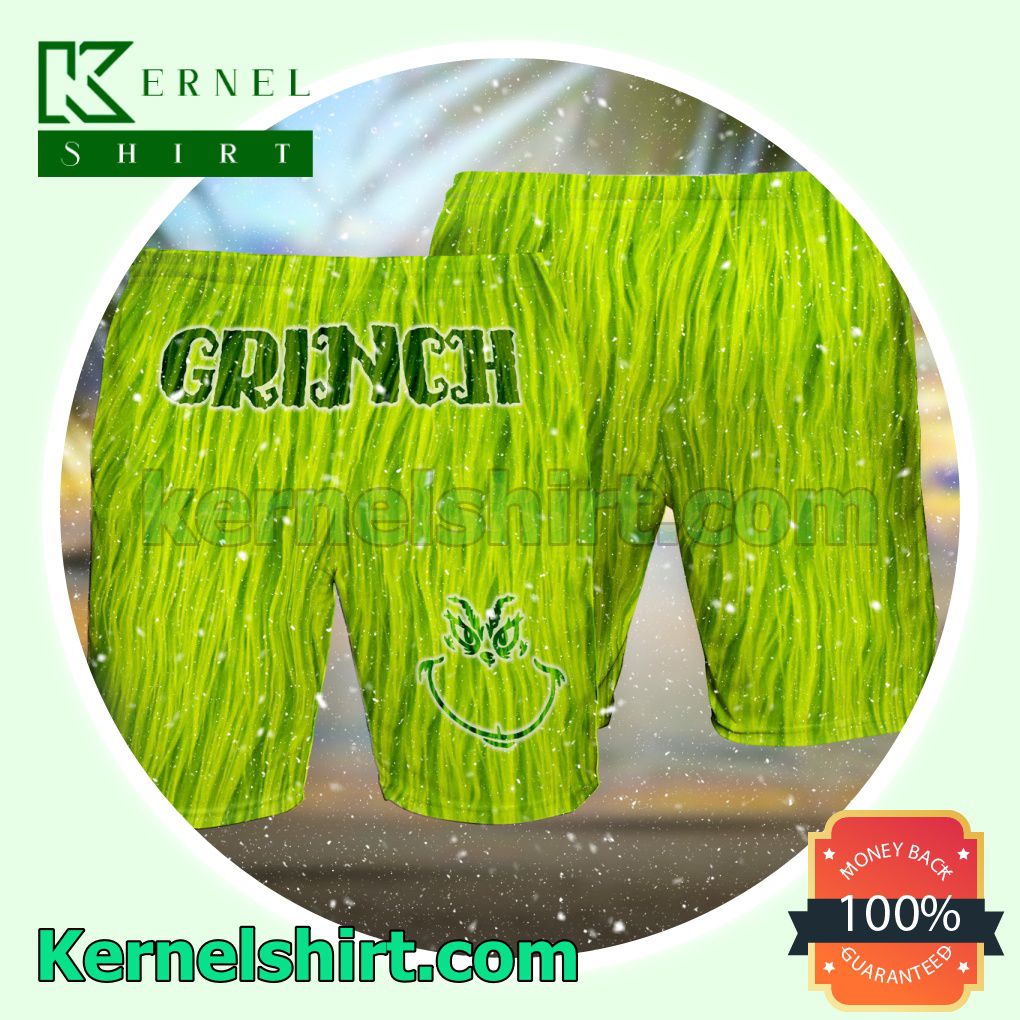 Grinch Green Aloha Beach Hawaiian Shirt