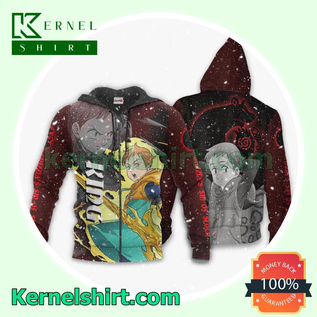 Grizzly's Sin of Sloth King Seven Deadly Sins Anime Fans Gift Hoodie Sweatshirt Button Down Shirts