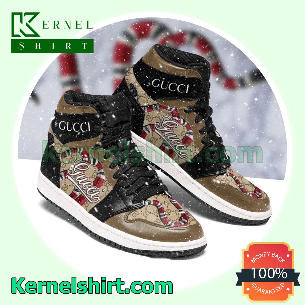 Gucci Snake Brown Nike Air Jordan 1 Shoes Sneakers