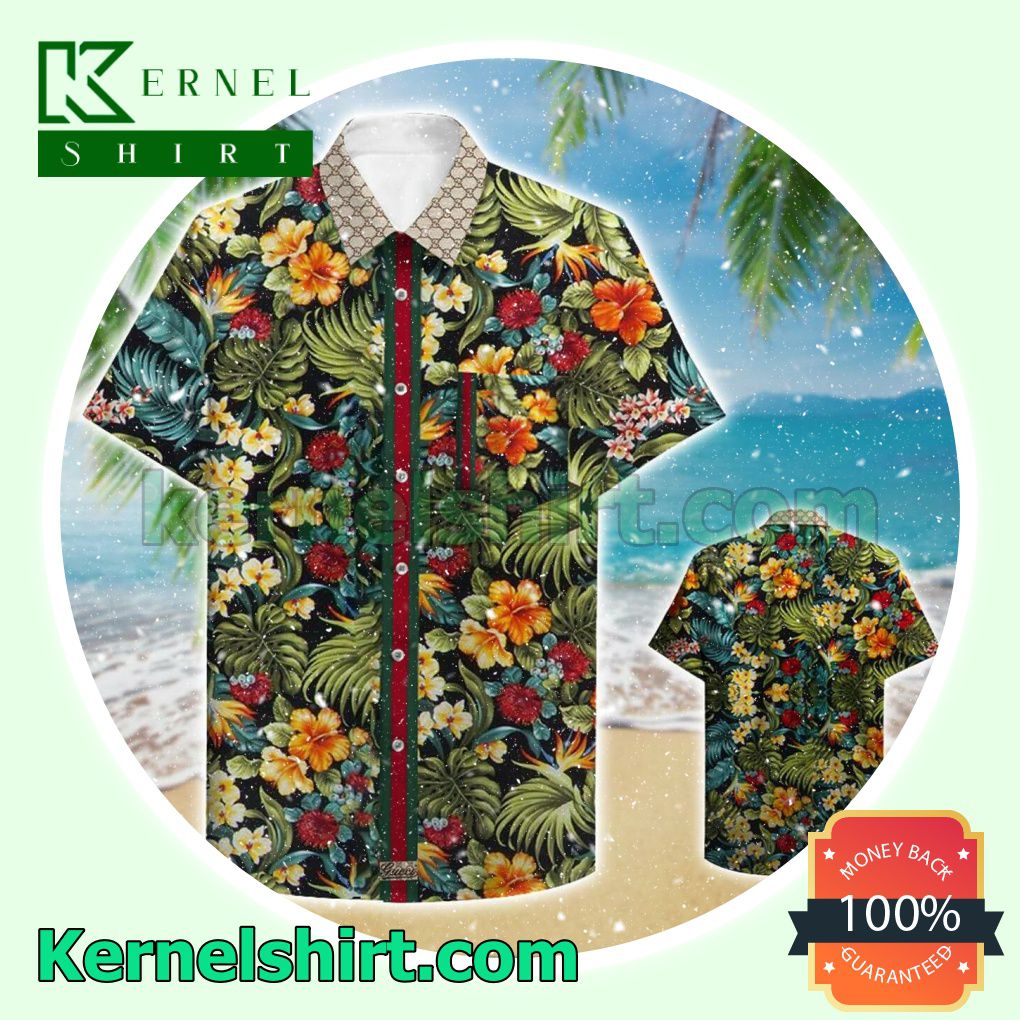 Gucci Tropical Floral Hawaii Shirt