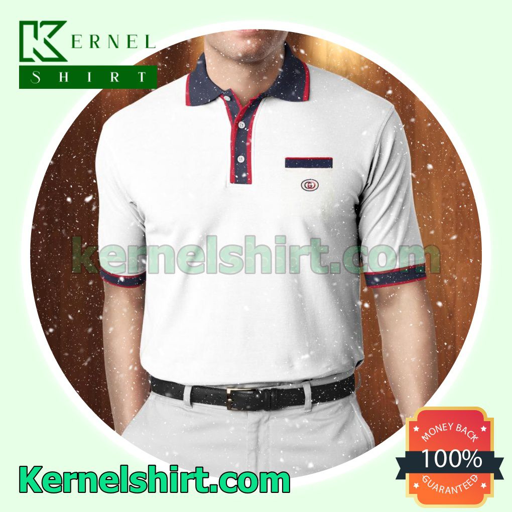 Gucci White Basic Outfit For Men Golf Polo