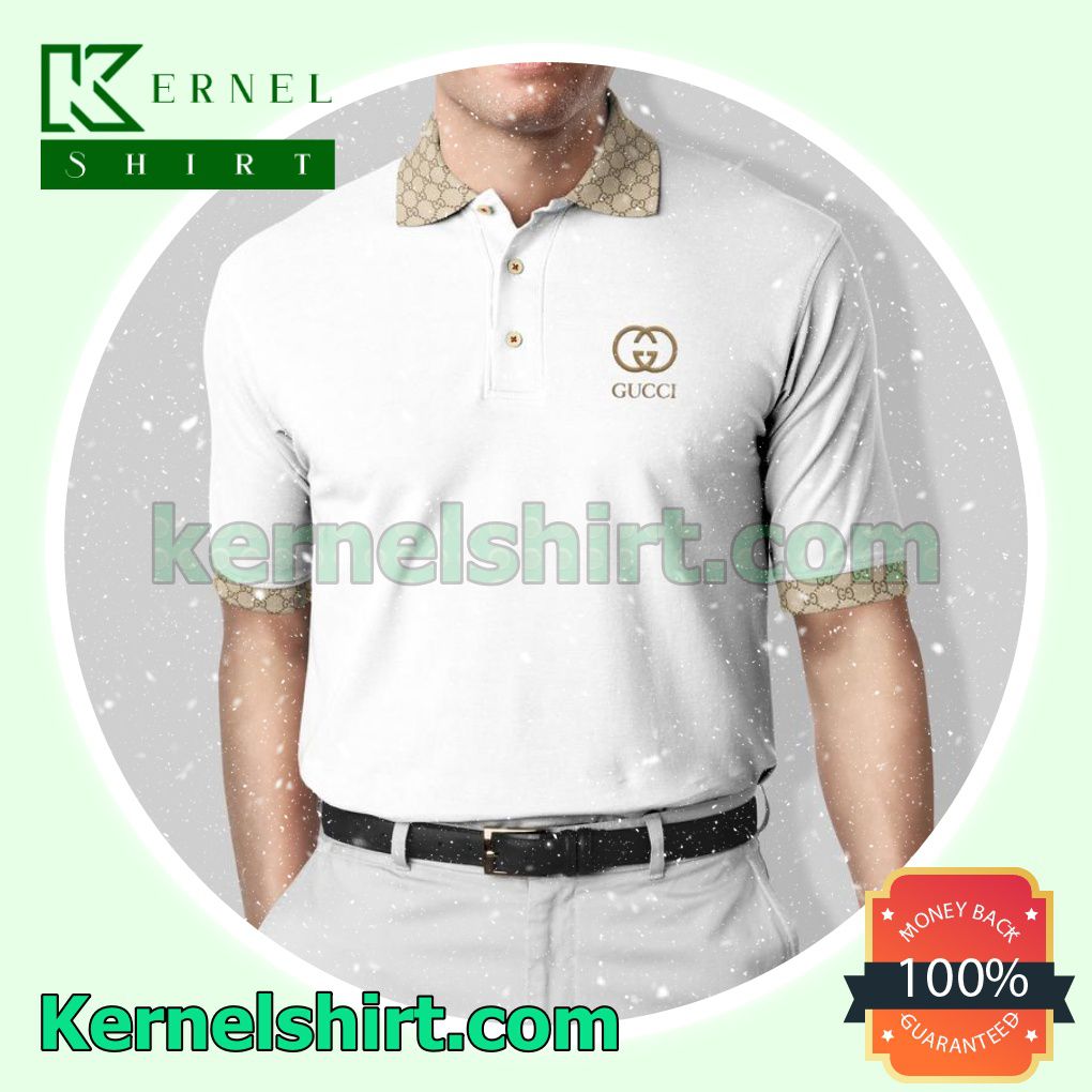 Gucci White With Highlight Golf Polo