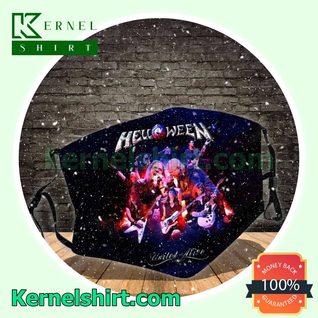 Helloween United Alive In Madrid Album Cover Washable Mask