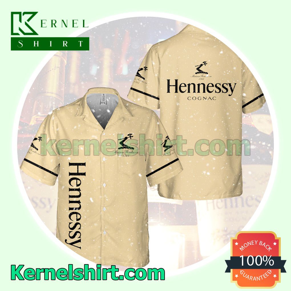 Hennessy Cognac Aloha Beach Hawaiian Shirt