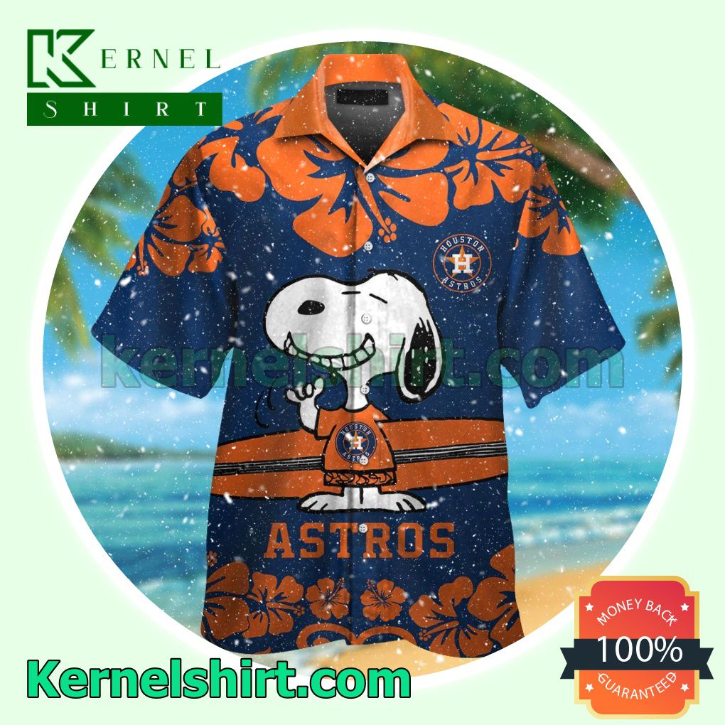 Houston Astros Snoopy Summer Hawaiian Shirt