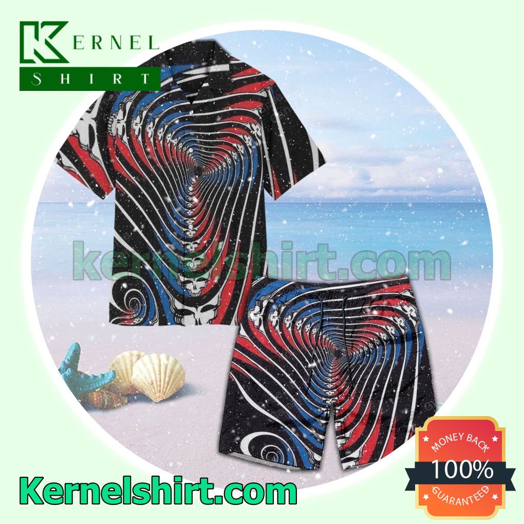 Hypnotic Grateful Dead Unisex Aloha Beach Hawaiian Shirt