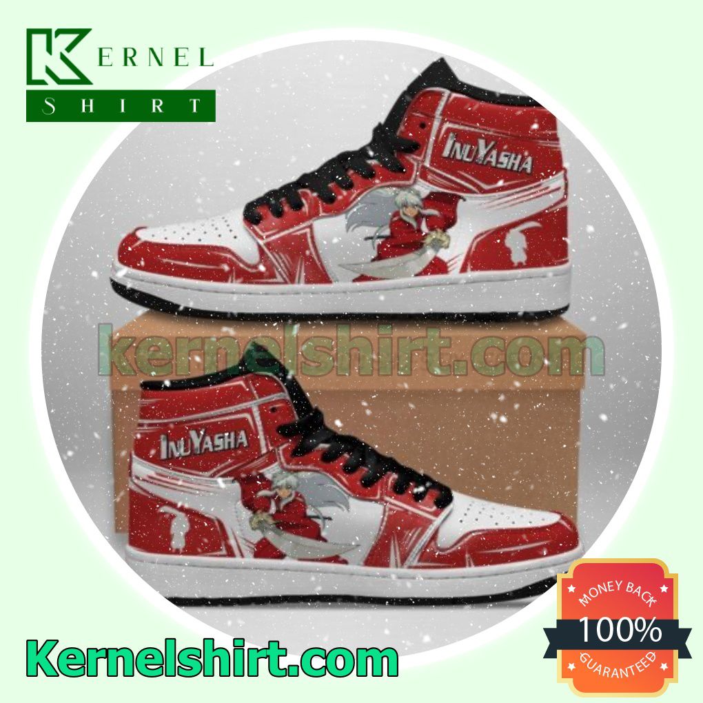 Inuyasha Fight Inuyasha Leather Nike Air Jordan 1 Shoes Sneakers
