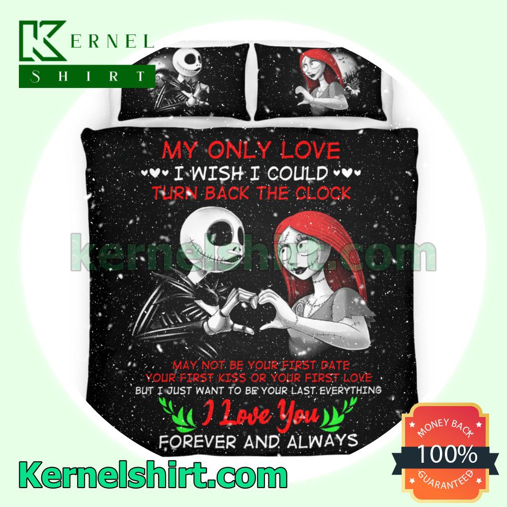Jack And Sally I Love You Forever And Always Queen King Twin Duvet Cover Set