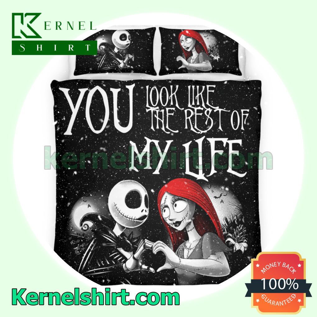 Jack And Sally You Look Like The Rest Of My Life Queen King Twin Duvet Cover Set