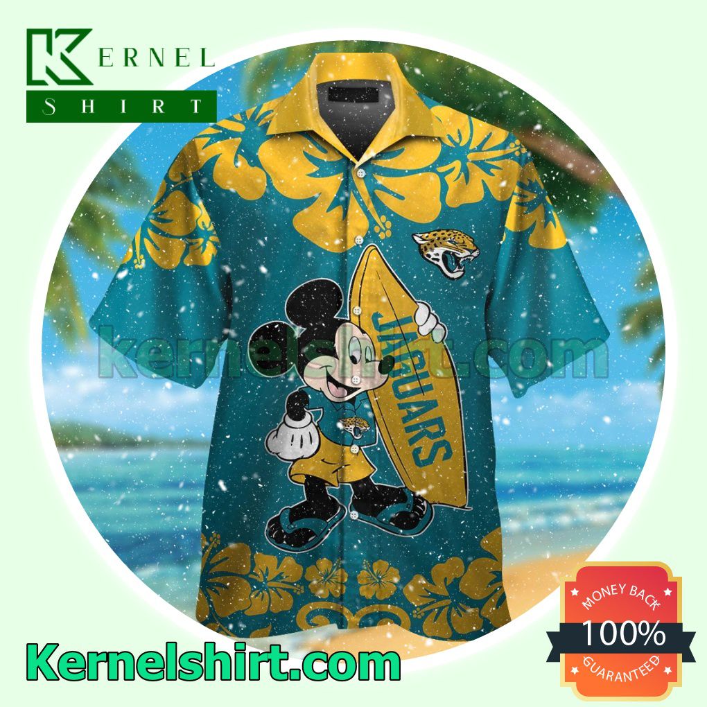 Jacksonville Jaguars & Mickey Mouse Summer Hawaiian Shirt