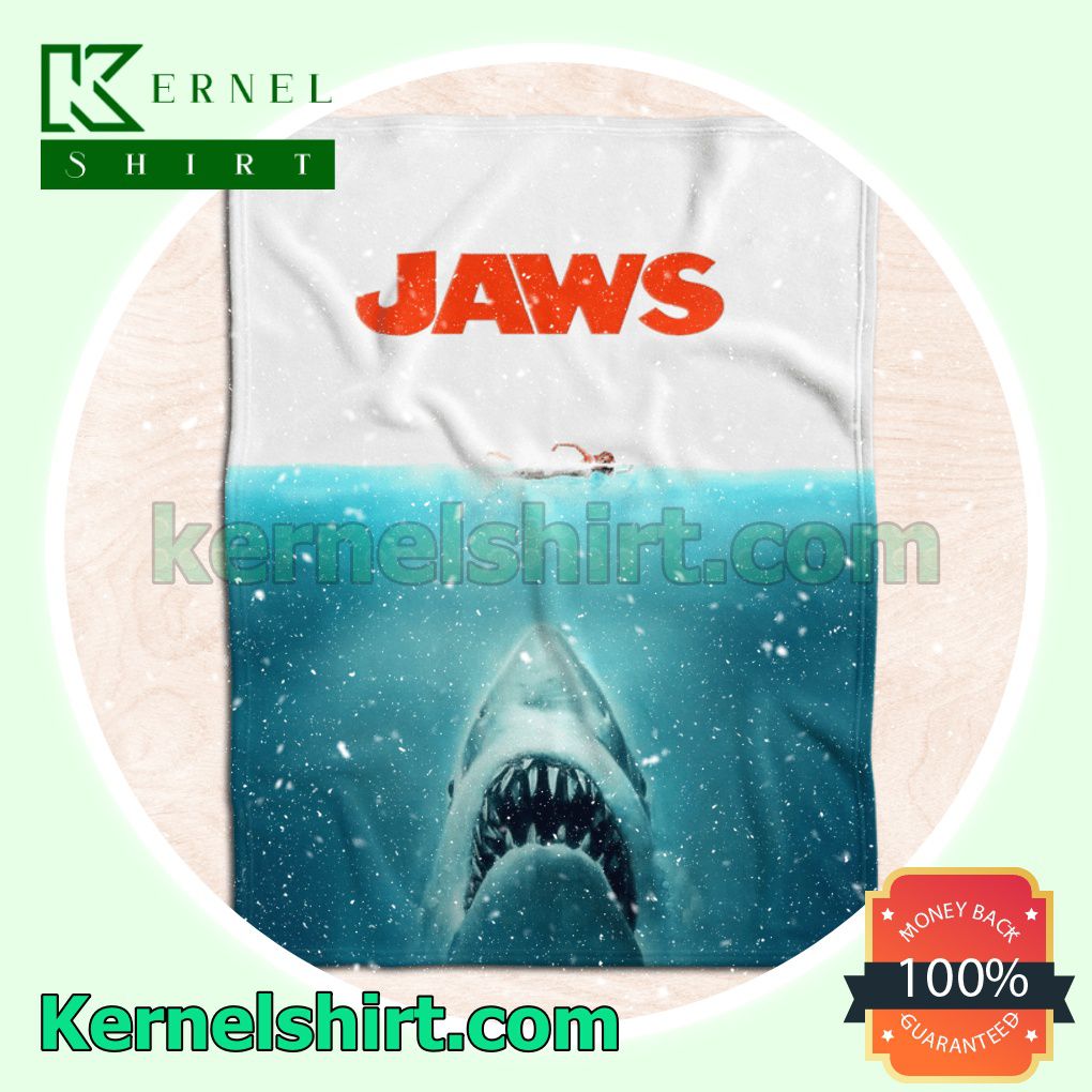 Jaws Horror Movie Custom Blanket a