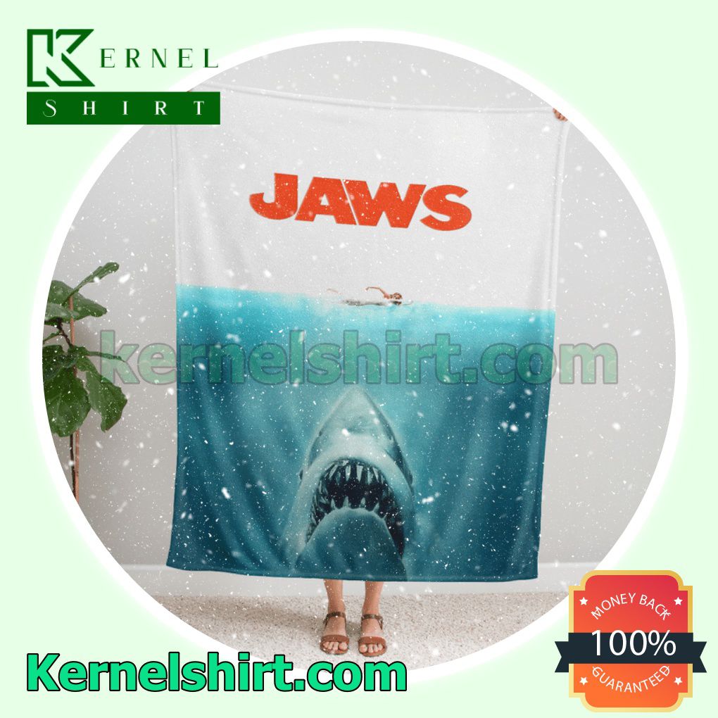 Jaws Horror Movie Custom Blanket