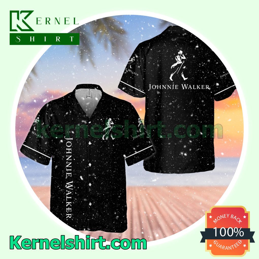 Johnnie Walker Black Aloha Beach Hawaiian Shirt