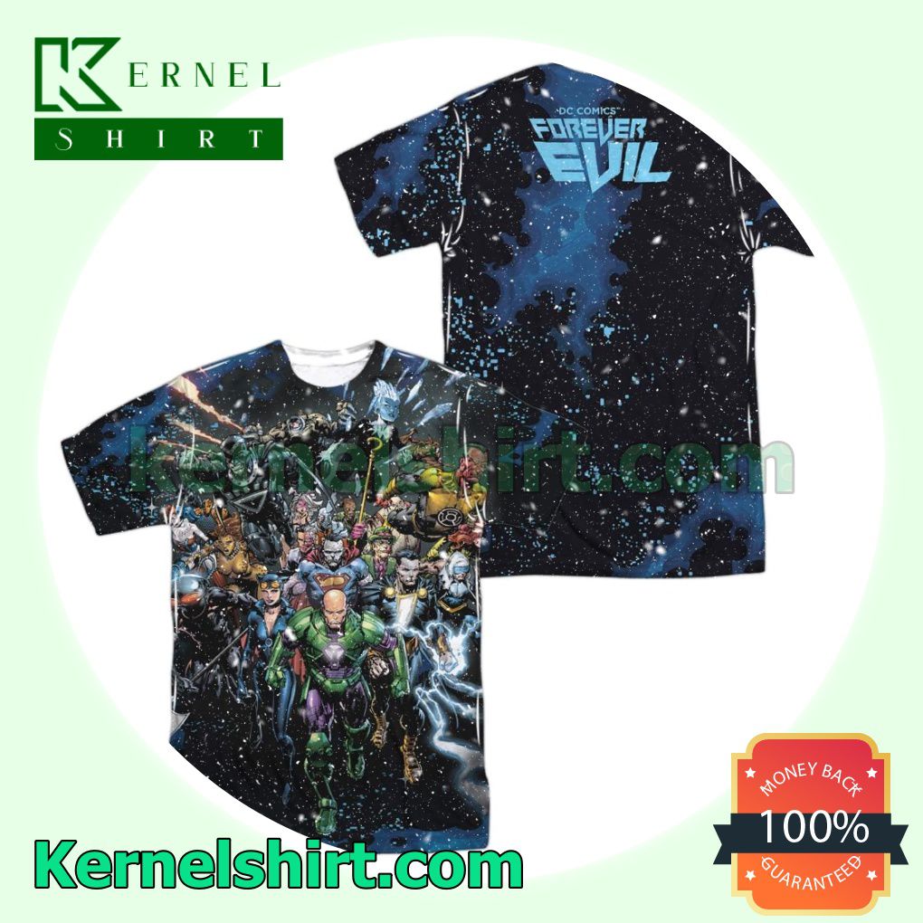Justice League Forever Evil Birthday Shirts