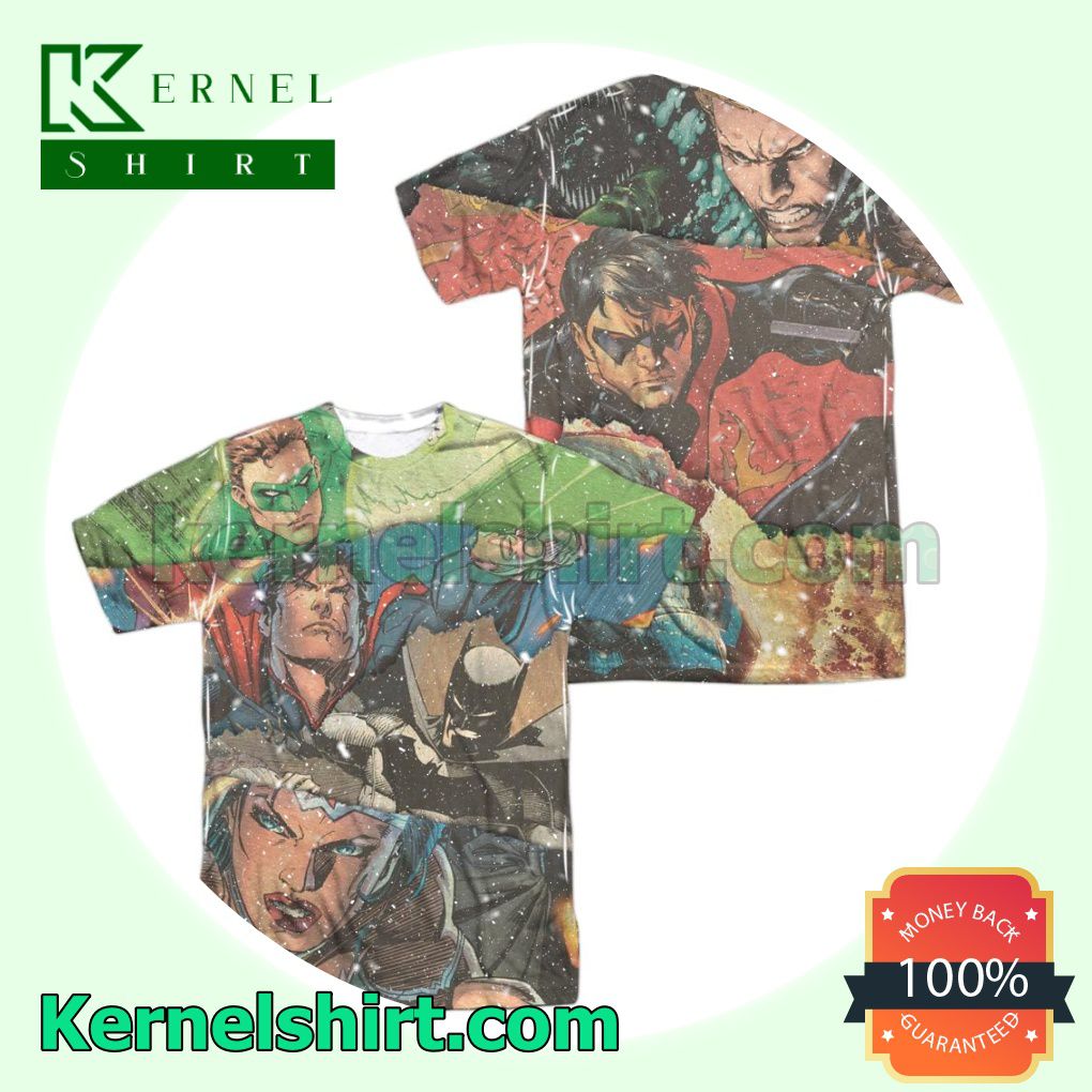 Justice League Torn Birthday Shirts