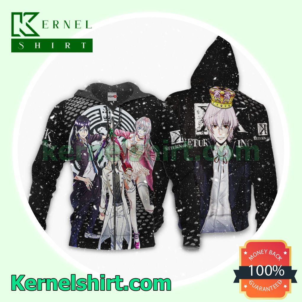 K-Project Return of Kings Anime Fans Gift Hoodie Sweatshirt Button Down Shirts