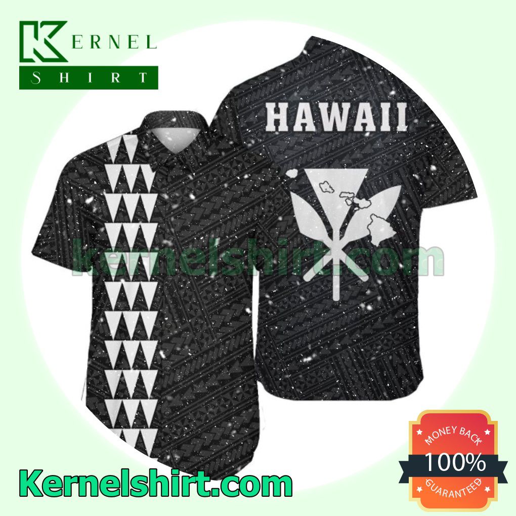 Kakau Polynesian Kanaka White Beach Shirts