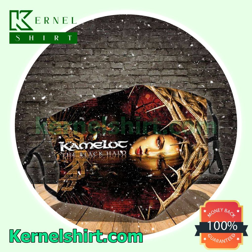 Kamelot The Black Halo Album Cover Washable Mask