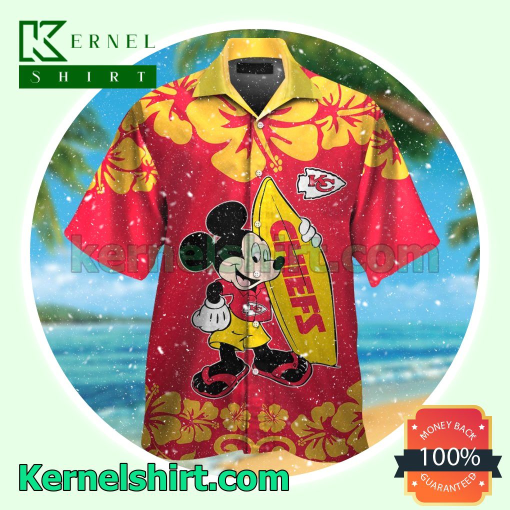 Kansas City Chiefs & Mickey Mouse Summer Hawaiian Shirt