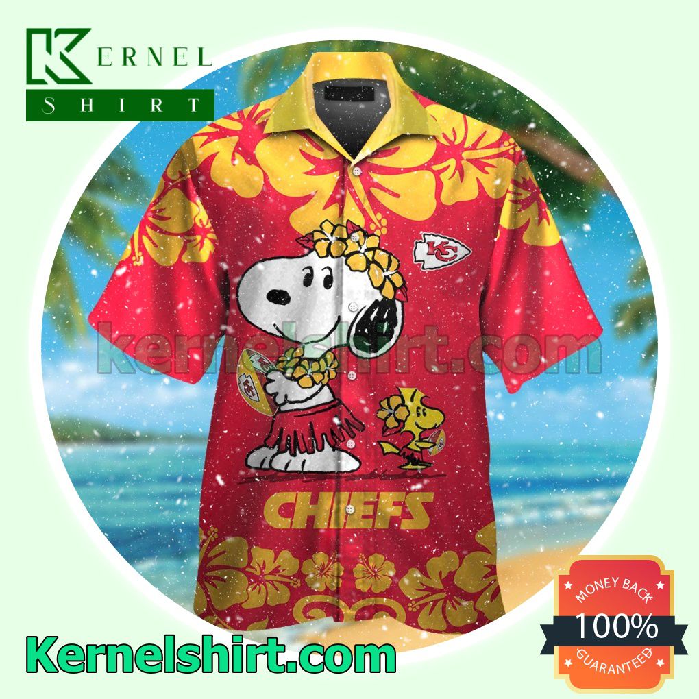 Kansas City Chiefs & Snoopy Summer Hawaiian Shirt