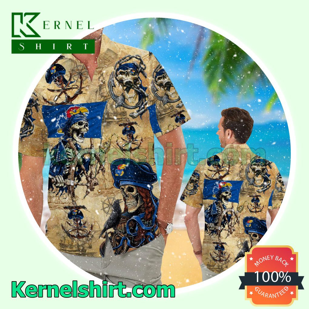 Kansas Jayhawks Pirates Summer Hawaiian Shirt