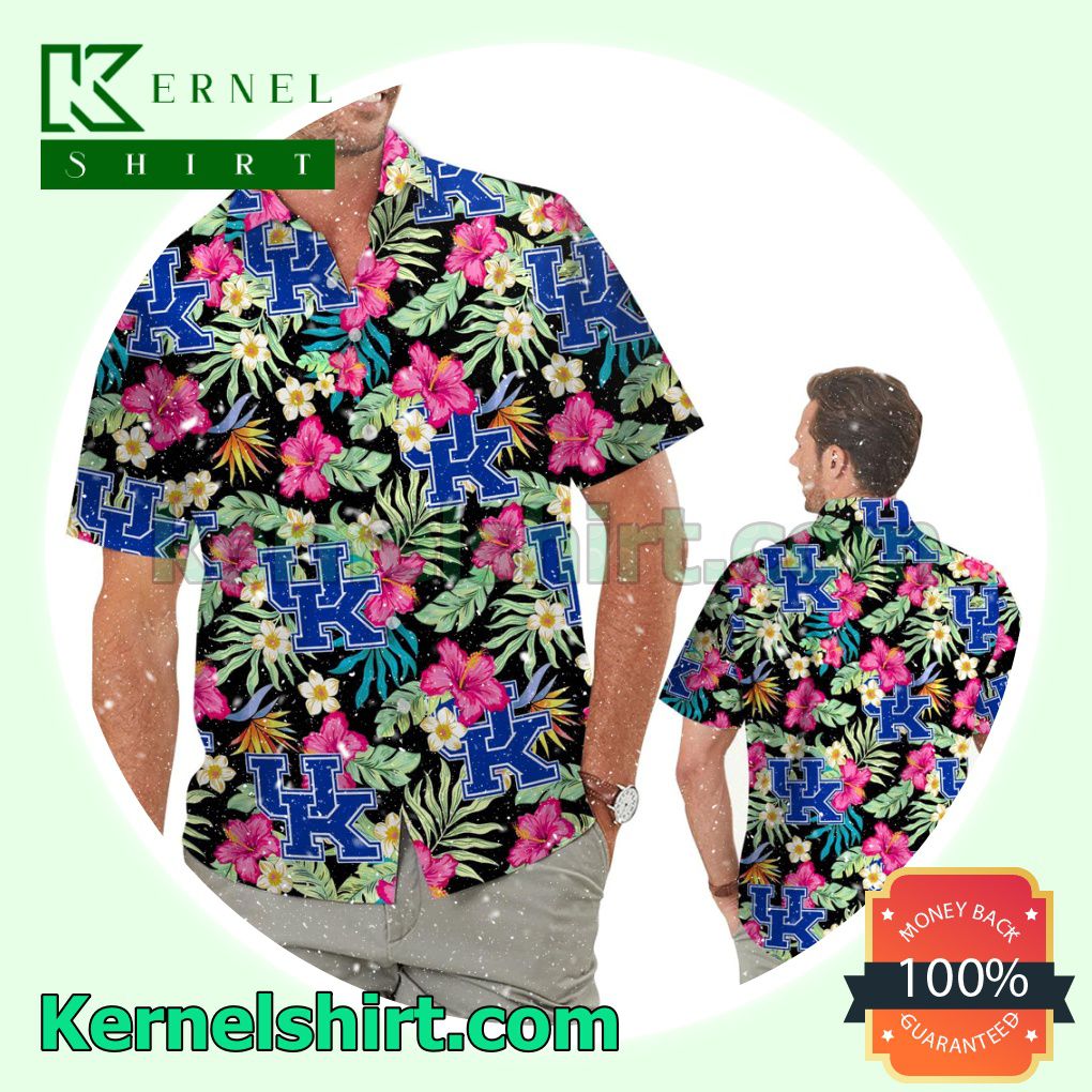 Kentucky Wildcats Hibiscus Summer Hawaiian Shirt