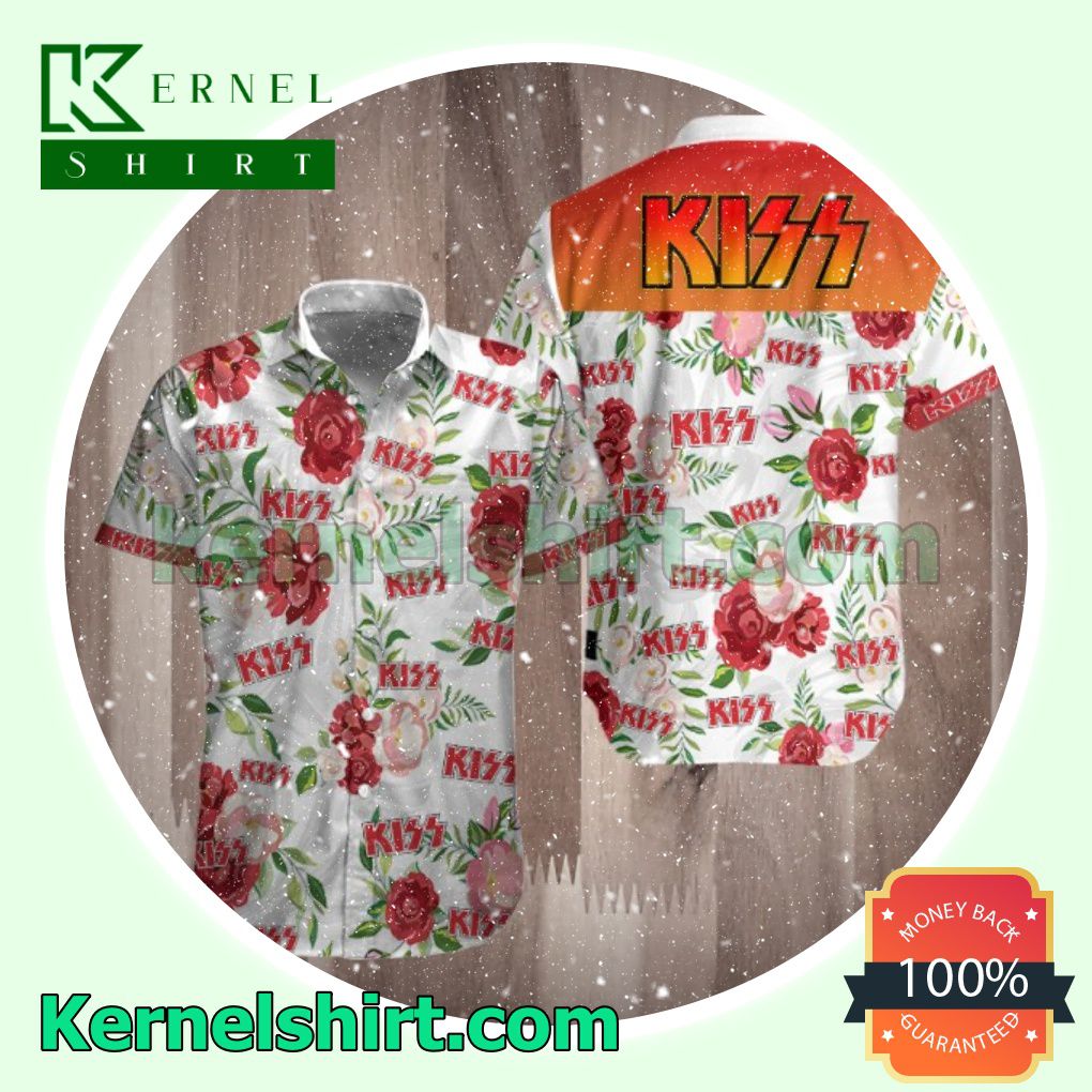 Kiss Tropical Flower Beach Shirts