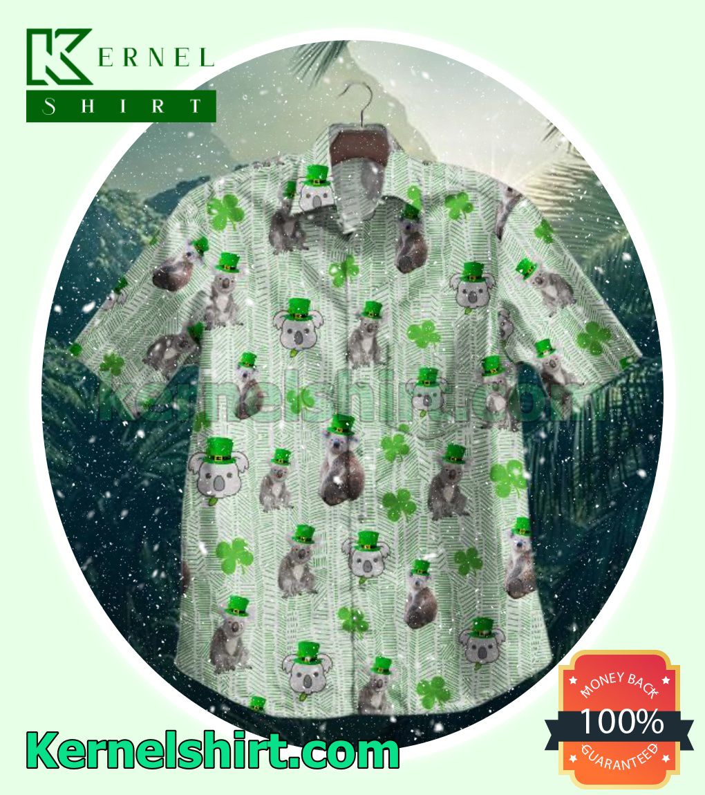 Koala Four-leaf Clover Beach Shirts