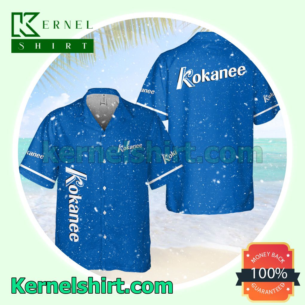 Kokanee Blue Aloha Beach Hawaiian Shirt