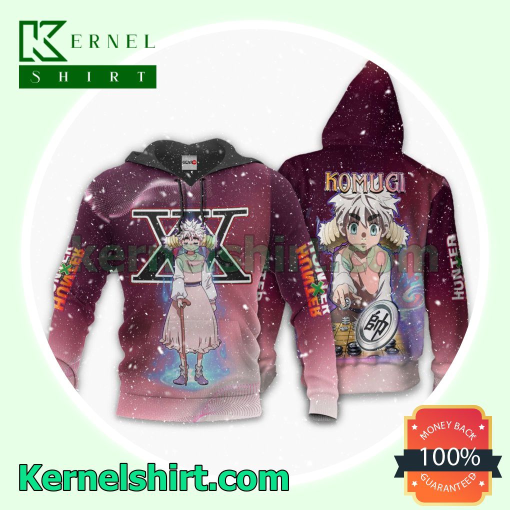 Get Here Komugi Anime Hunter x Hunter Fans Gift Hoodie Sweatshirt Button Down Shirts
