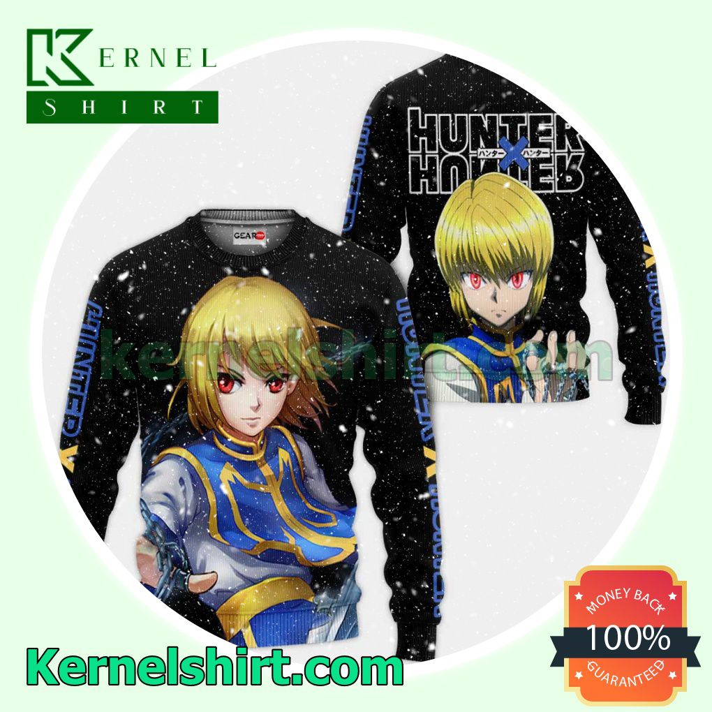 Drop Shipping Kurapika Hunter x Hunter Anime Fans Gift Hoodie Sweatshirt Button Down Shirts
