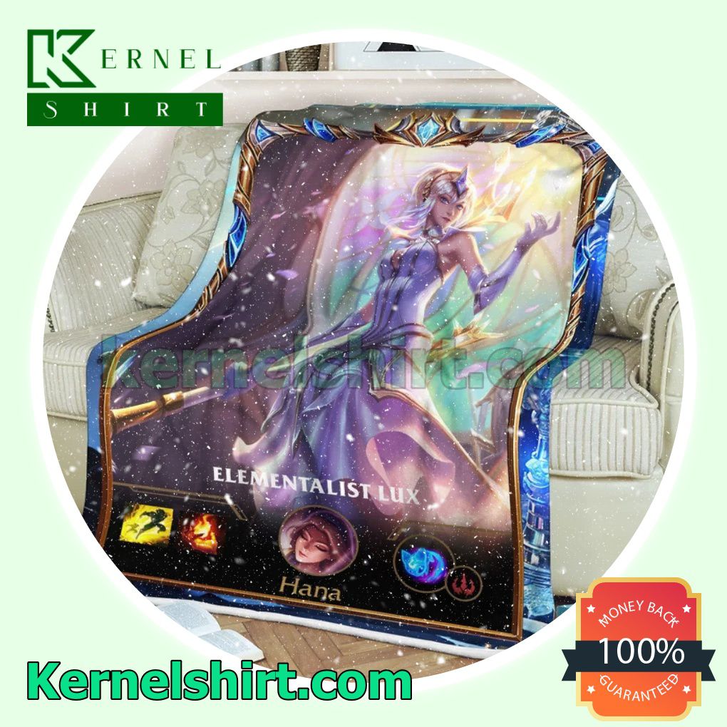 LOL League Of Legends Lux Throw Blankets