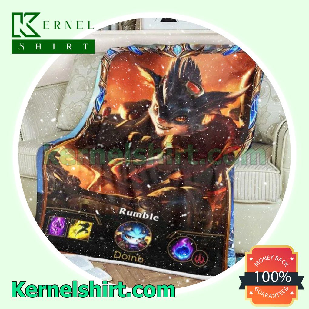 LOL League Of Legends Rumble Throw Blankets
