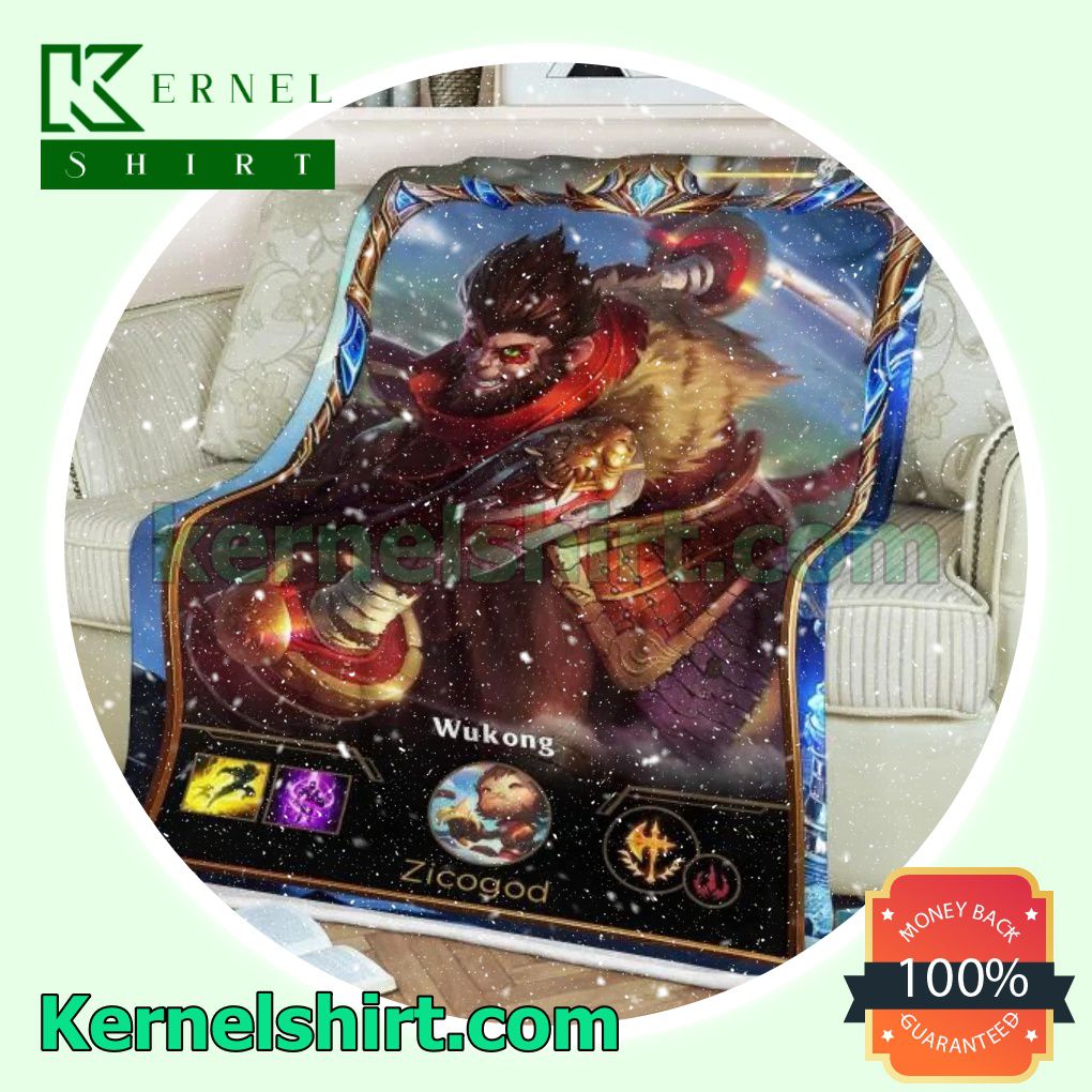 LOL League Of Legends Wukong Throw Blankets