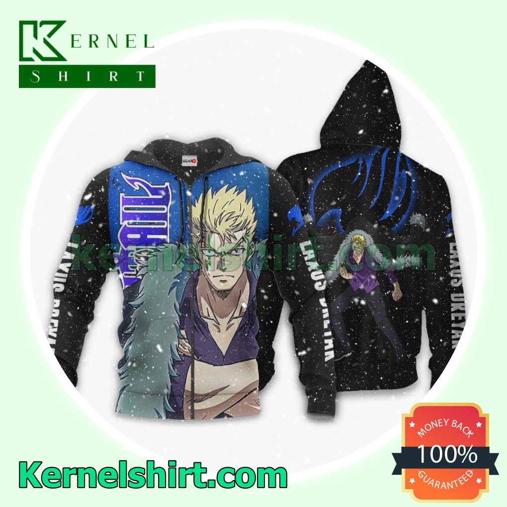 Laxus Dreyar Fairy Tail Anime Merch Stores Fans Gift Hoodie Sweatshirt Button Down Shirts