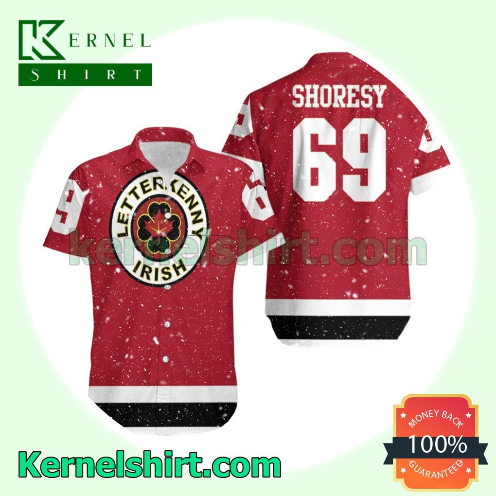 Letterkenny Irish Nhl Shoresy 69 Red Beach Shirt