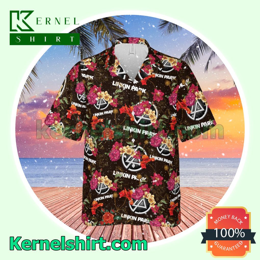 Linkin Park Rock Band Floral Pattern Aloha Beach Hawaiian Shirt
