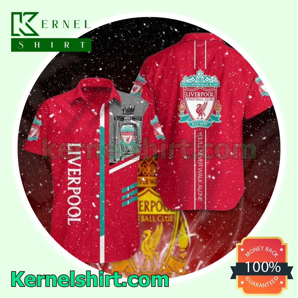 Liverpool Football Club Ét 1892 You'll Never Walk Alone Red Beach Shirt