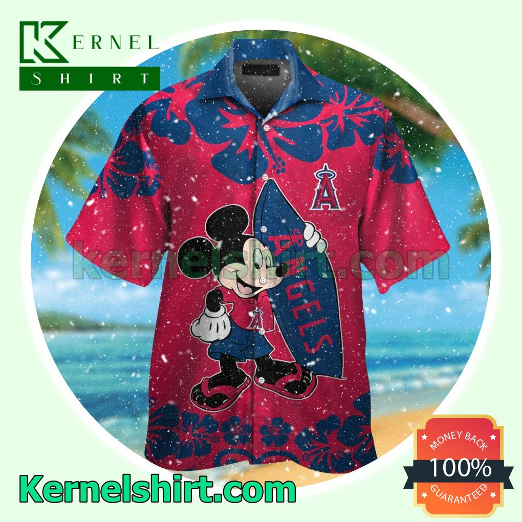 Los Angeles Angels Mickey Mouse Summer Hawaiian Shirt