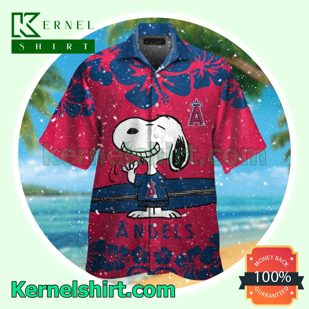 Los Angeles Angels Snoopy Summer Hawaiian Shirt