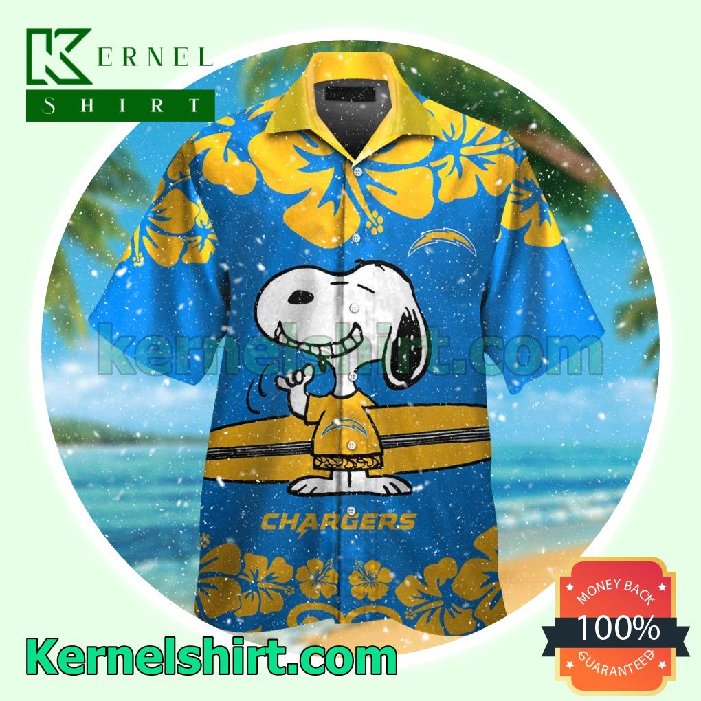 Los Angeles Chargers & Snoopy Summer Hawaiian Shirt