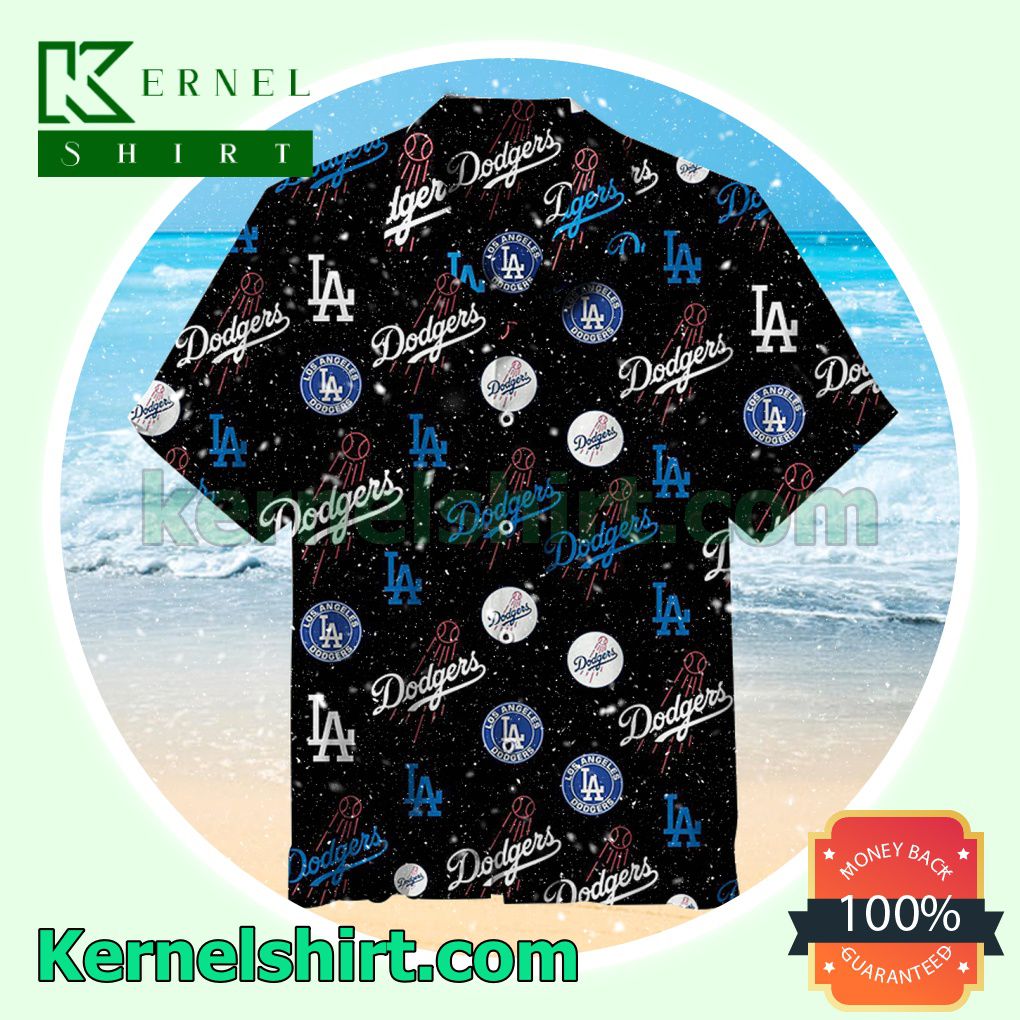 Los Angeles Dodgers La Black Beach Shirt