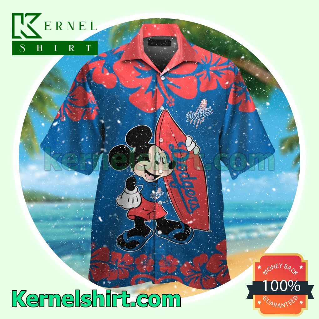 Los Angeles Dodgers Mickey Mouse Summer Hawaiian Shirt