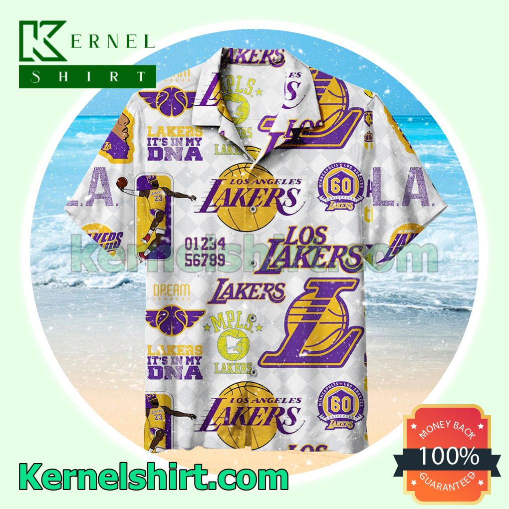 Los Angeles Lakers It's In My Dna Vintage Beach Shirt