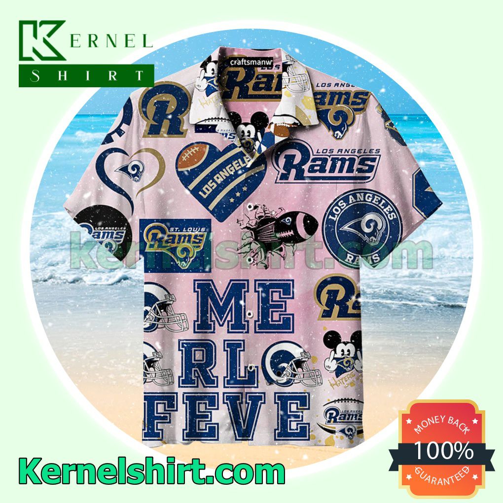 Los Angeles Rams And St. Louis Rams Mickey Beach Shirt